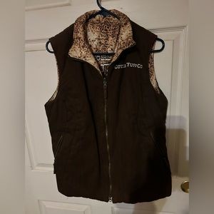 Cowgirl Tuff reversible vest size Large. See picture measurements
